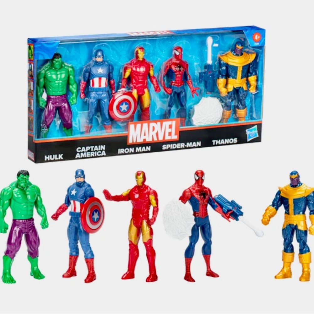 ✅ Marvel Superhero Action Figure Set ~ Avengers 5-Pack ~ 6 inch Figures New!…